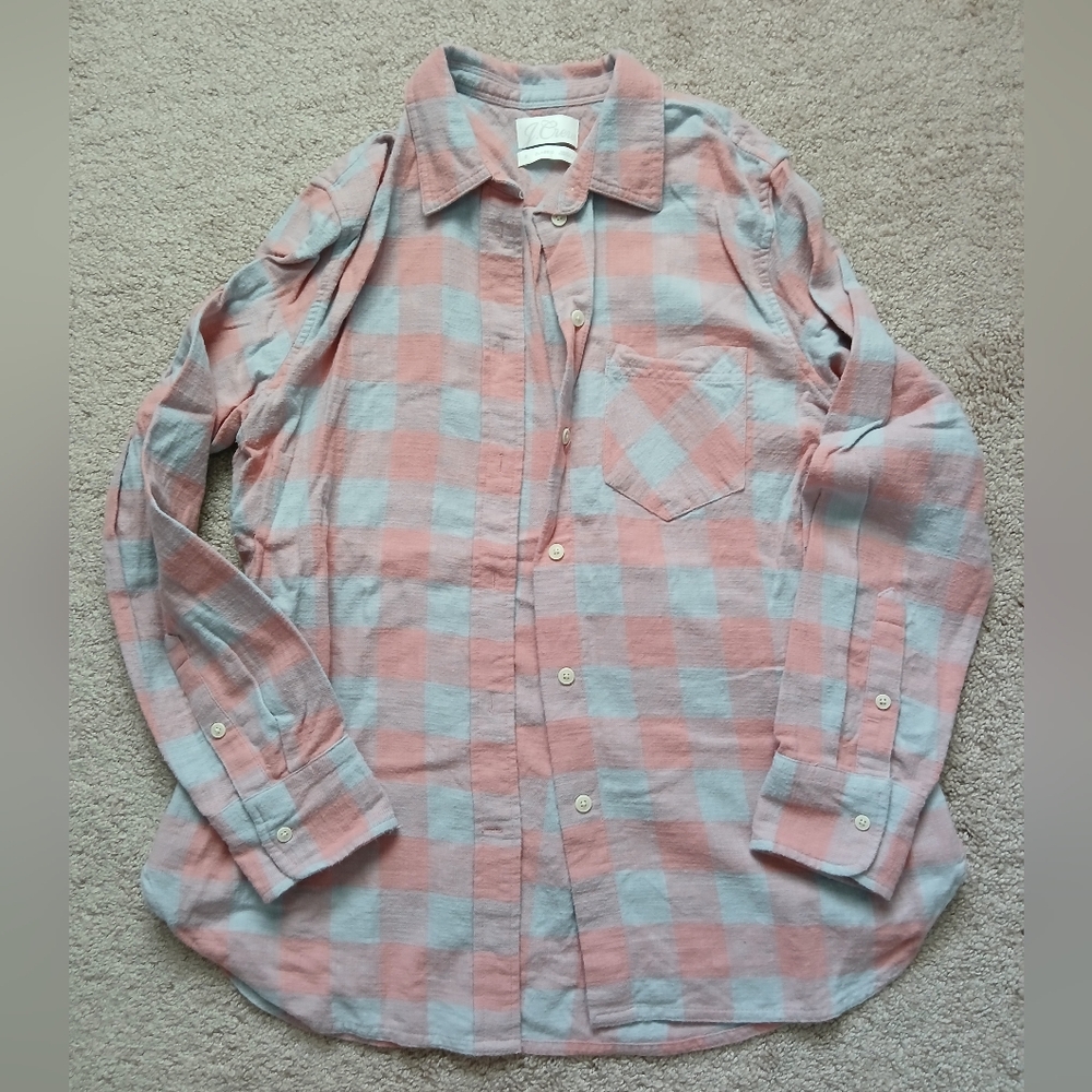 J.Crew Button Down Flannel Top size S